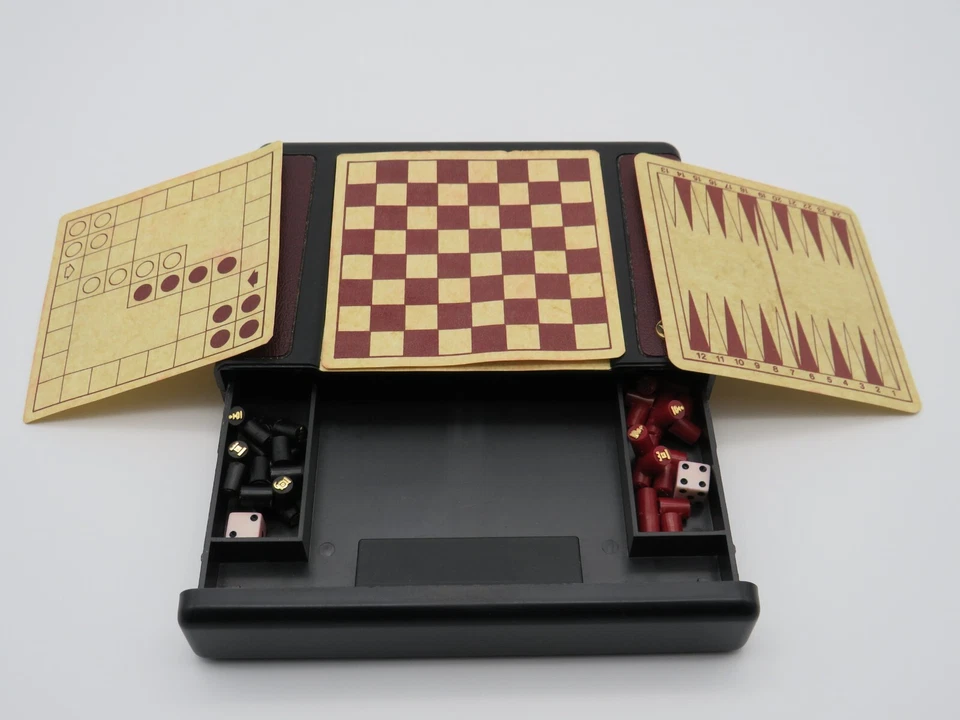 Crown's Club Reise Spiele Magazin, Magnetisch, Schachspiel, Backgammon - Bild 3 von 4