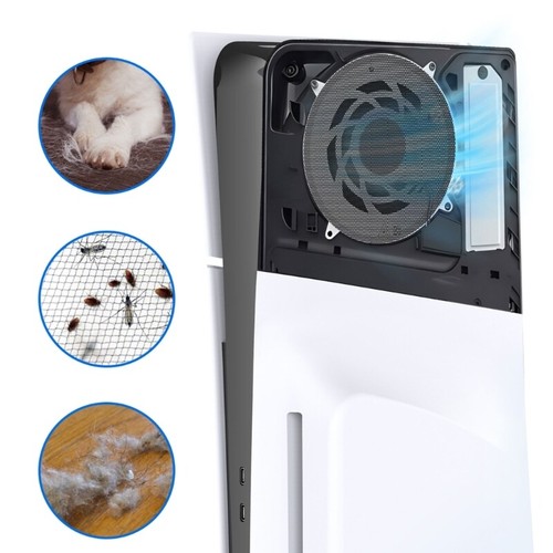 2Pcs Cooling Fan Dust Filter Game Console Internal Round Dust Net for Slim - Afbeelding 4 van 8