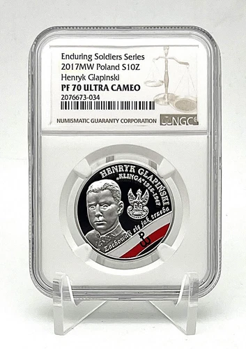 Poland 2017 The Enduring Soldiers Henryk Glapiński Klinga Silver Coin NGC PF70