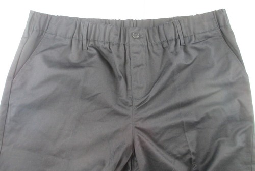 LANDS END Black School Uniform Elastic Waist Pull-On Chino Pants Womens 4 NEW - Picture 4 of 8