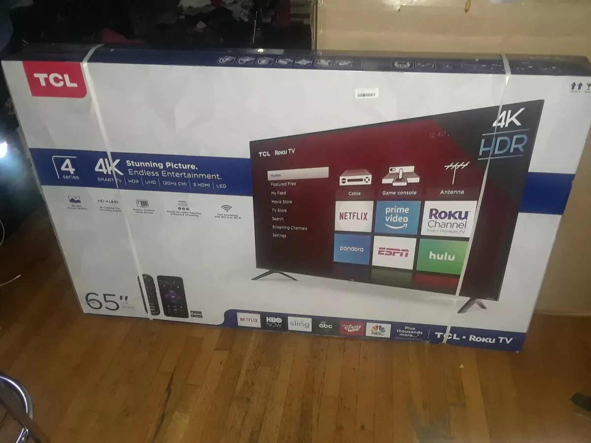 TCL 65 Inch 4K UHD HDR LED Smart Roku TV BRAND NEW IN BOX NICE **L@@K**