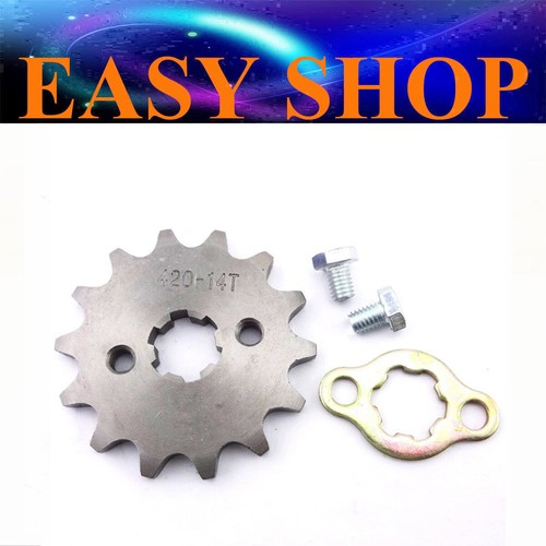 17mm 420 14T Tooth FRONT CHAIN SPROCKET 50cc 110cc 125cc 150cc DIRT PIT