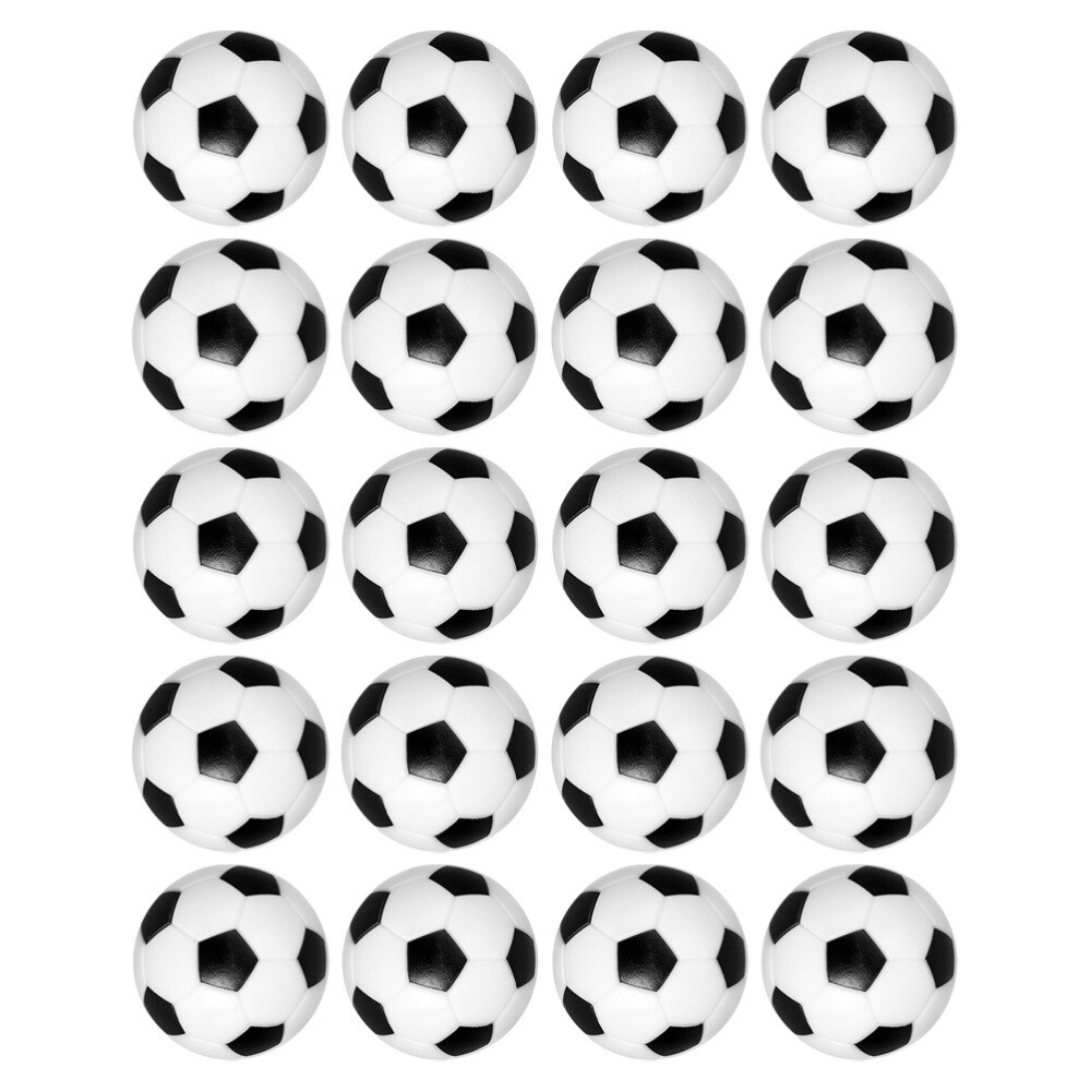 20Pcs Mini Foosball Balls Table Foosball Soccer Replacement Footballs