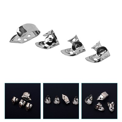  4pcs Guitar Finger Picks Metal Finger Plectrums Professioneller Gitarrenfinger