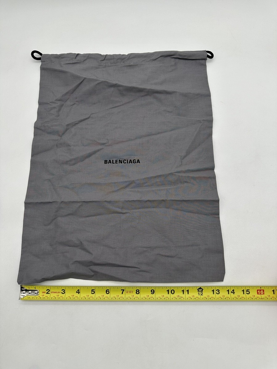 【関税・送料無料】Balenciaga Leather Large Dust Shopping Bag Men's Shopper Dust Bag Crossbody Pouch Large in Grey