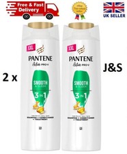 2 x Pantene Active Pro-V Smooth & Sleek 3 In 1 Shampoo 600ml 14.99 per litre