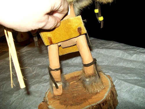 Large Native American Indian OWL KACHINA Hand-Carved Folk Art Signed by Artist - Picture 12 of 12