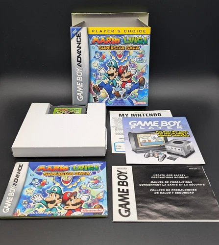 Mario & Luigi Superstar Saga GBA CIB Player's Choice - Box, Cartridge, Manual