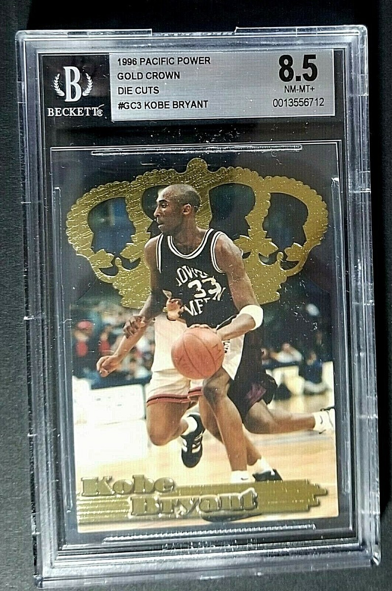 Kobe Bryant 1996 Pacific Power Gold Crown Die Cuts #GC3 8.5 NM-MT+ 