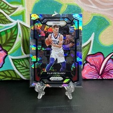 2023-24 Panini Prizm Filip Petrusev Silver CRACKED ICE & SILVER PRIZM SP #76ers