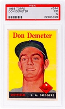 1958 Topps Donald Demeter #244 PSA 5 Rookie RC