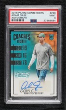 2016 Panini Contenders Coaches Ticket Adam Gase #298 PSA 9 MINT Auto lz7