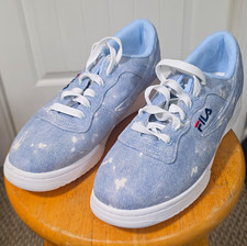 FILA Men  s Low Top Lace-Up Sneakers Light Blue/White 1FM00624-132  R23 