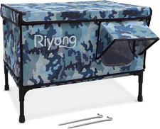 Heated Cat House with Adjustable Pad  Camera - Weatherproof Shelter for Cats