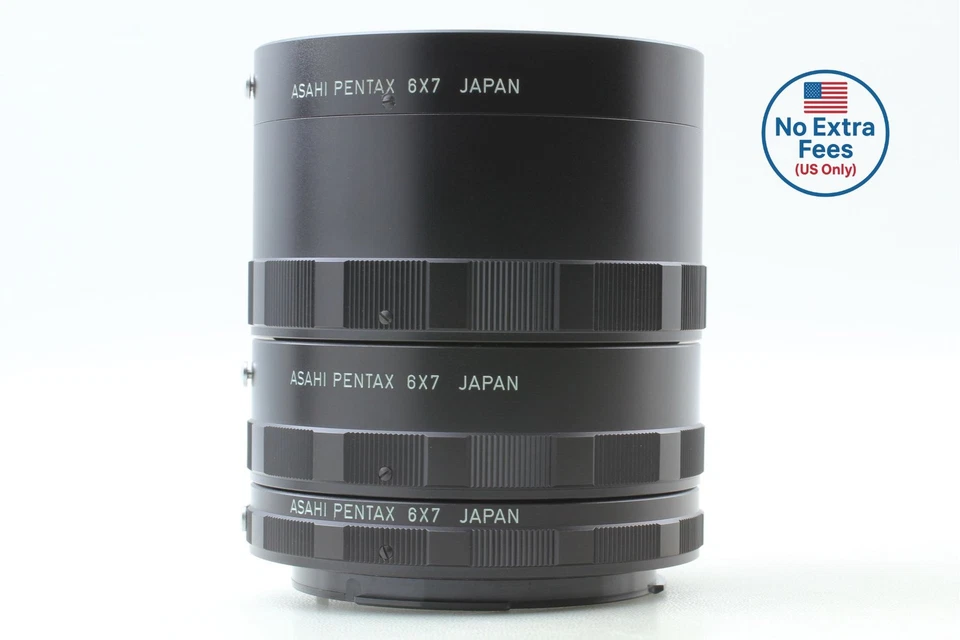 [Top MINT] Pentax 6x7 Auto Extension Tube Ring Set 1 2 3 for 67 67II from JAPAN - Photo 1/4