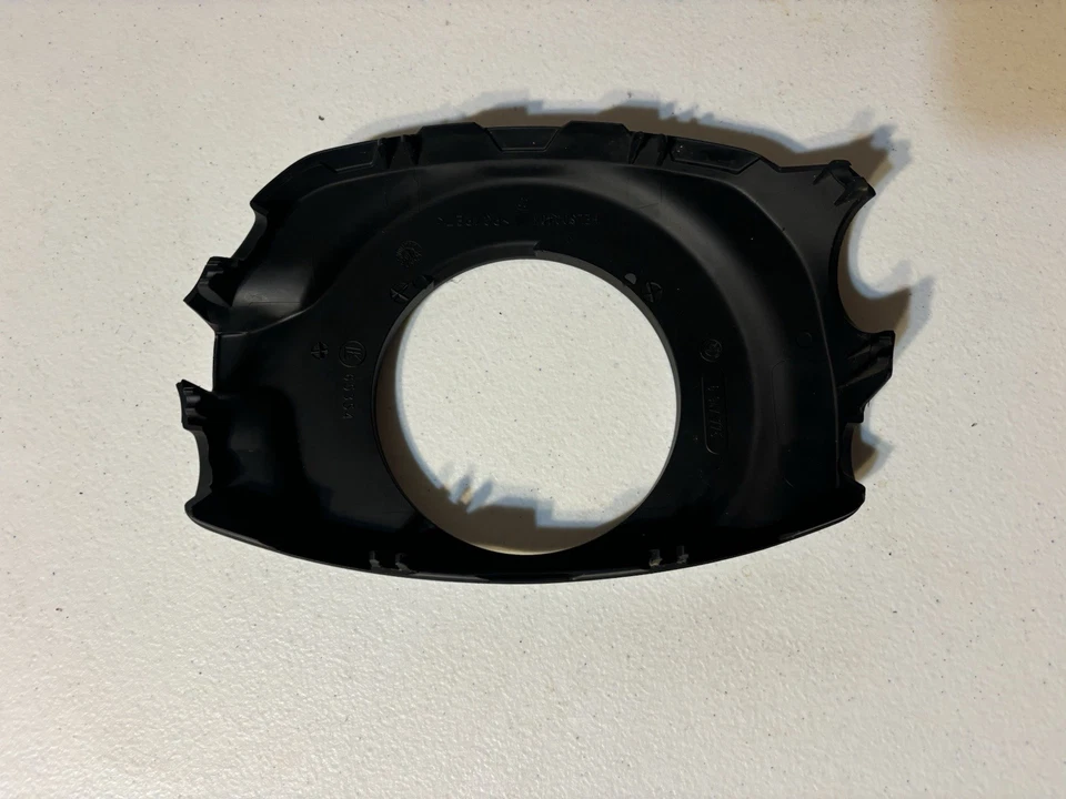 BMW E60 528i 2008 volante delantero columna cubierta moldura bisel - negro OEM Foto 3 de 3