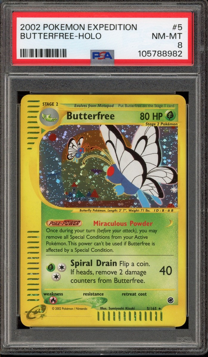 Pokemon Butterfree Expedition Holo Rare #5 PSA 8 | eBay