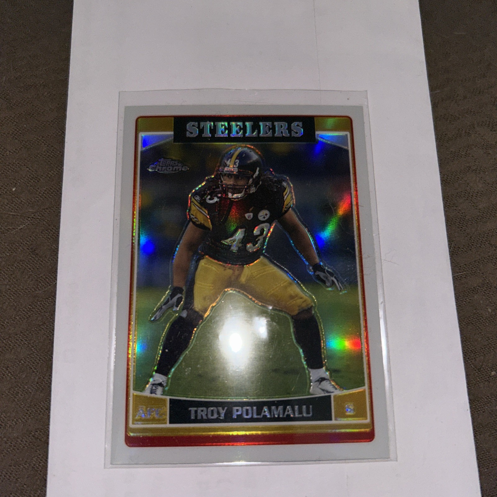 2006 Topps Chrome - Troy Polamalu #3 Refractor