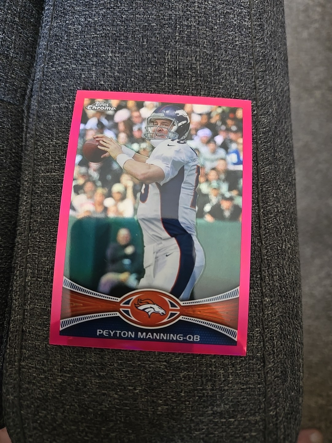 2012 Topps Chrome Peyton Manning #161 Pink Refractor 254/399