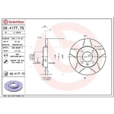 2x Brembo Scheibenbremse 26057792 vorne 839615301 ZBA615301
