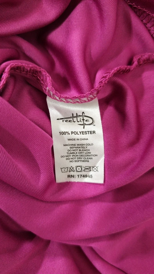 Женская футболка Reel Life пурпурная размер M с длинным рукавом защита от ультрафиолета б/у в отличном состоянии - Изображение 4 из 4