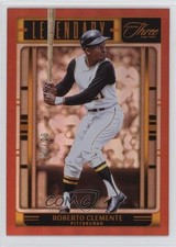 2025 Panini Three and Two Legendary Orange 20/20 Roberto Clemente #L-RCT HOF
