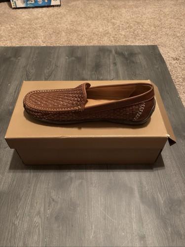 Tommy Bahama Men’s Shoes Brown Woven Leather Loafers Size 11 Medium Light Wear - Picture 2 of 15