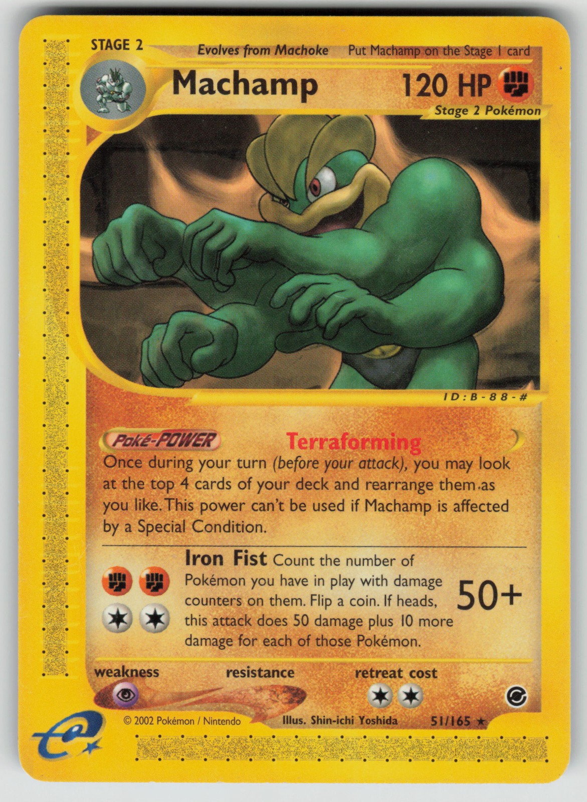 Pokemon Machamp (51) Rare Expedition 051/165 NM