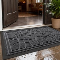 FußMatte Rutschfest 60 X 90 Cm Waschbar Wetterfest Schmutzfangmatte Grau Innen