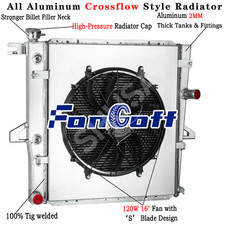 3 Row Radiatorshroud Fan For Ford Ranger 1985-1994mazda B4000 4.0l 1998-2010