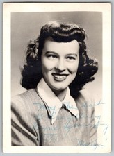 Vtg B&W Snapshot Smiling Woman Marilyn Tobias Signed Portrait Suit 1940s