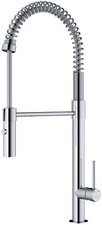 Karran Bluffton Single-Handle Pull-Down Sprayer Kitchen Faucet in Chrome