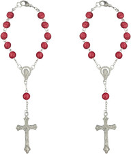 2PCS Car Rosary for Rearview Mirrors, Cross for Car Mirror Hanging Accessories,