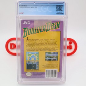 NES Nintendo BOULDER DASH - CGC GRADED 7.5 A+! NEW & Factory Sealed with H-Seam!