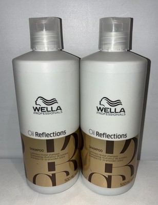 Lot Of 2- Wella Oil Reflections Luminous Reveal Shampoo 500 ml Each