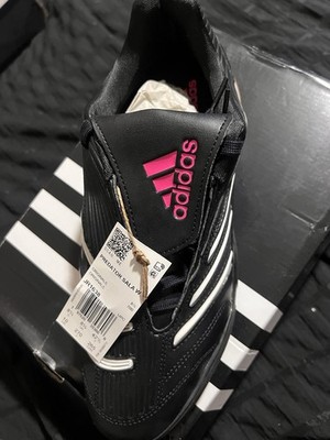 adidas Predator Sala W Low Top Indoor Soccer Shoes Black/White/Pink JR1638