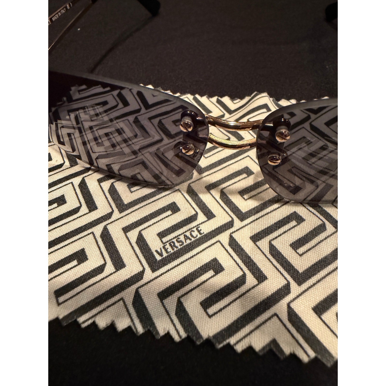 RARE Versace Medusa rimless sunglasses from the 1990s image 3