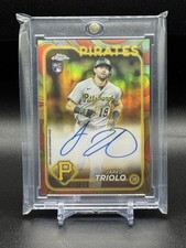2024 Topps Gilded - #CGA-JTR Jared Triolo Rose Gold Rookie Auto /25
