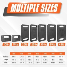 Cast Iron Ruck Weight Weighted Plate Strength Training, 10/15/20/25/30/35/45LB 