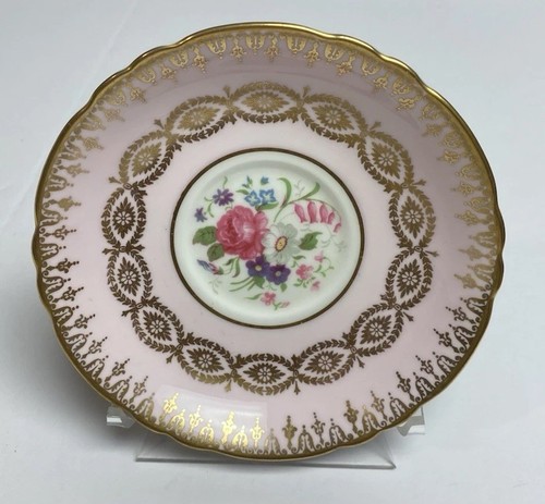 Paragon Pink and Gold Floating Rose Teacup and Saucer Set - Double Warrant - Picture 8 of 10