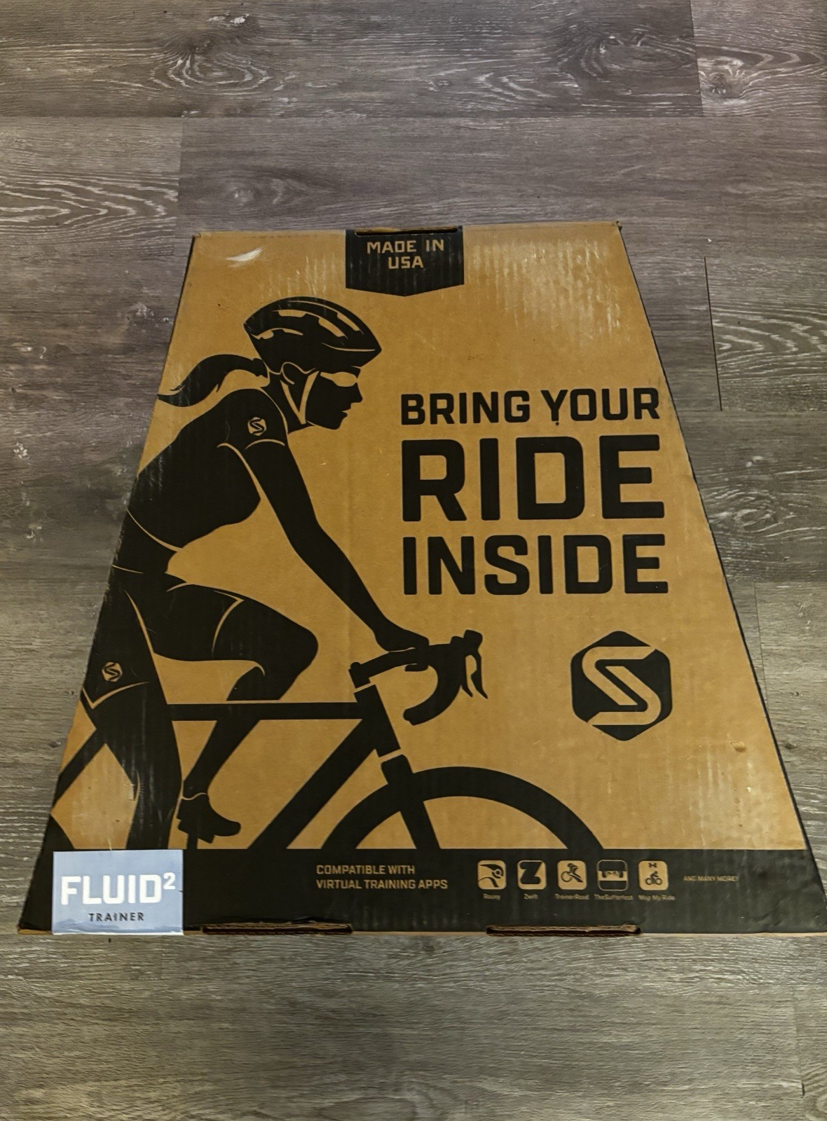 (New other (see details)) Saris Fluid 2 Stationary Bike Trainer - Great for indoor training-open Box (75.00 USD)