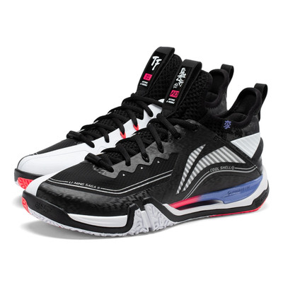 Li-Ning Saga II Pro Mid Badmintonschuhe - Schwarz/Weiß