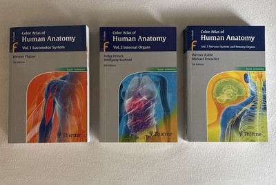Color Atlas of Human Anatomy Vol. 1 2 3 Volume Set