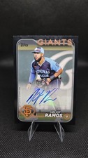 2024 Topps Update Series Black Heliot Ramos Auto 12/72 San Francisco Giants