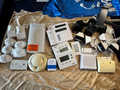 Xfinity / Honeywell Home Security System Components Lot Cameras,Keypads,Sensors