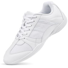 CADIDL Cheer Shoes for Women White Cheerleading Athletic Dance Shoes Girls Fl...