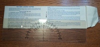 Vintage 1971 USPS COURSE PLOTTER Navigation Tool Maps Tools