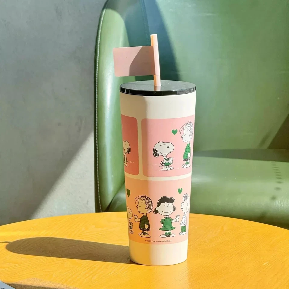 New 2025 China Starbucks Snoopy 24oz SS Straw Cup - Image 3 of 4