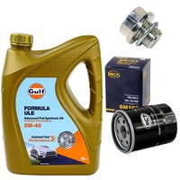 MotoröL Filter Set 5W-40 4 Liter + ÖLablassschraube FüR Mitsubishi Colt VI 1.1