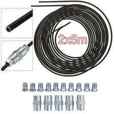 10m Bremsleitung Bremsrohr Stahl 4,75 mm + 10 Verschraubungen + 5 Verbinder